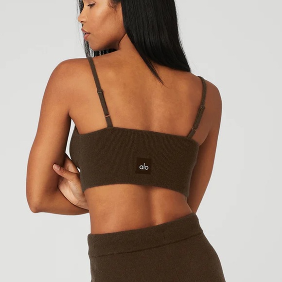 NWT Alo Yoga Cashmere Jet Set Bra, Size M - Picture 2 of 6